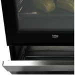 BEKO FUV55B - Cuisinière pose libre - 4 foyers vitrocéramiques - Four convection - 65 L - L 50 x H 85 cm - Blanc