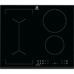 ELECTROLUX LIV6343 Plaque de cuisson - 4 foyers - 7350W - Revêtement verre - Noir