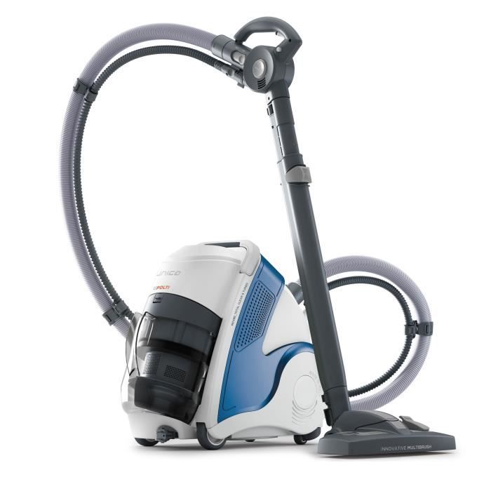 POLTI UNICO MCV80 TOTAL CLEAN & TURBO - Aspirateur nettoyeur vapeur 3en1 - autonomie illimitée - filtre HEPA - 6 BAR - 2200W
