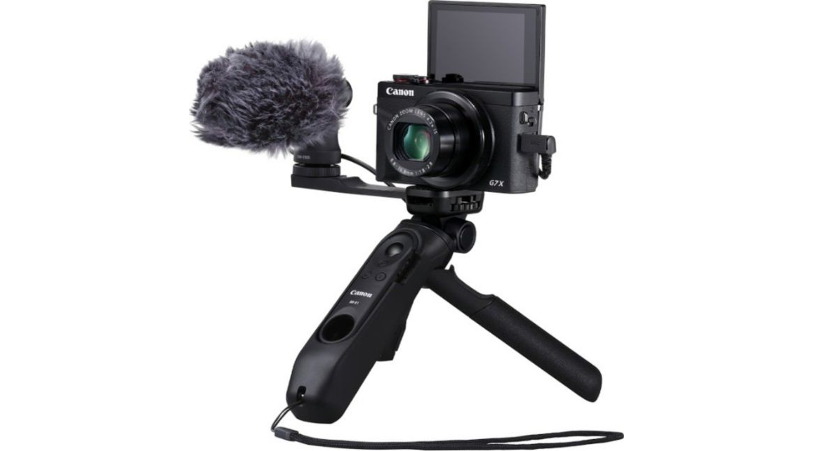 Appareil photo Compact Canon Kit Vlog G7X Mark III Noir