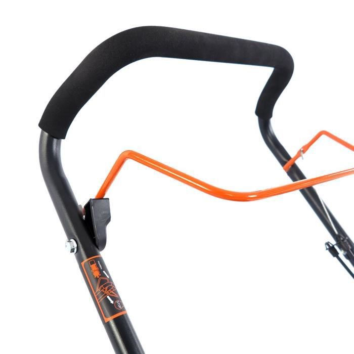 Tondeuse thermique poussée FUXTEC 4 temps 146cm3 3,5 CV capacité 50L fonction paillage mulching éjection latérale FX-RM4646ECO