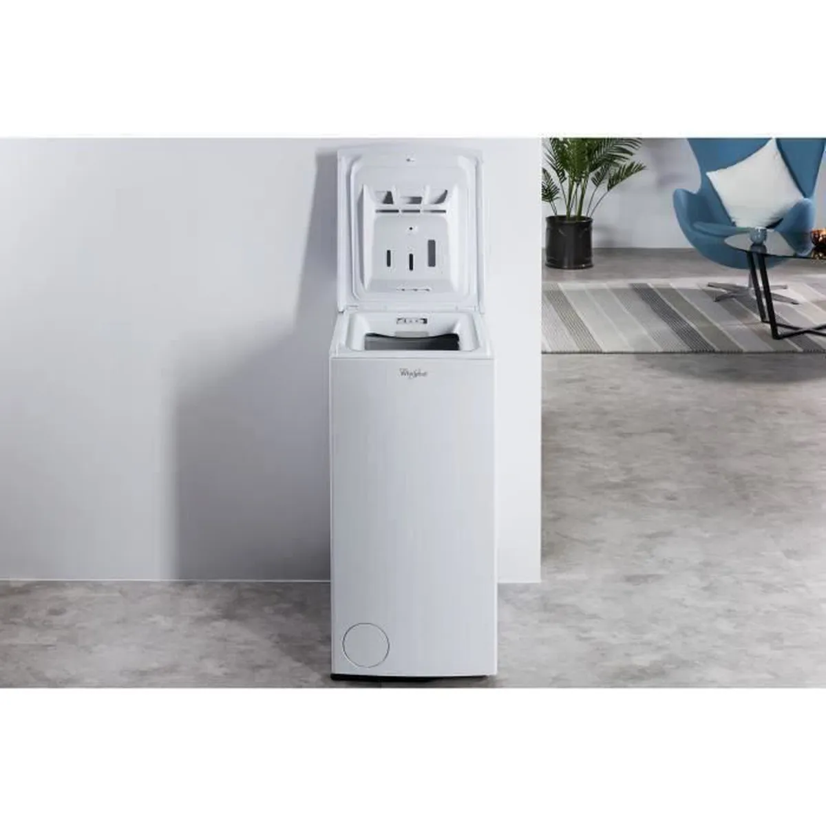 Lave-linge top WHIRLPOOL TDLR62322LFR - 6 kg - 1200 trs/min - Blanc