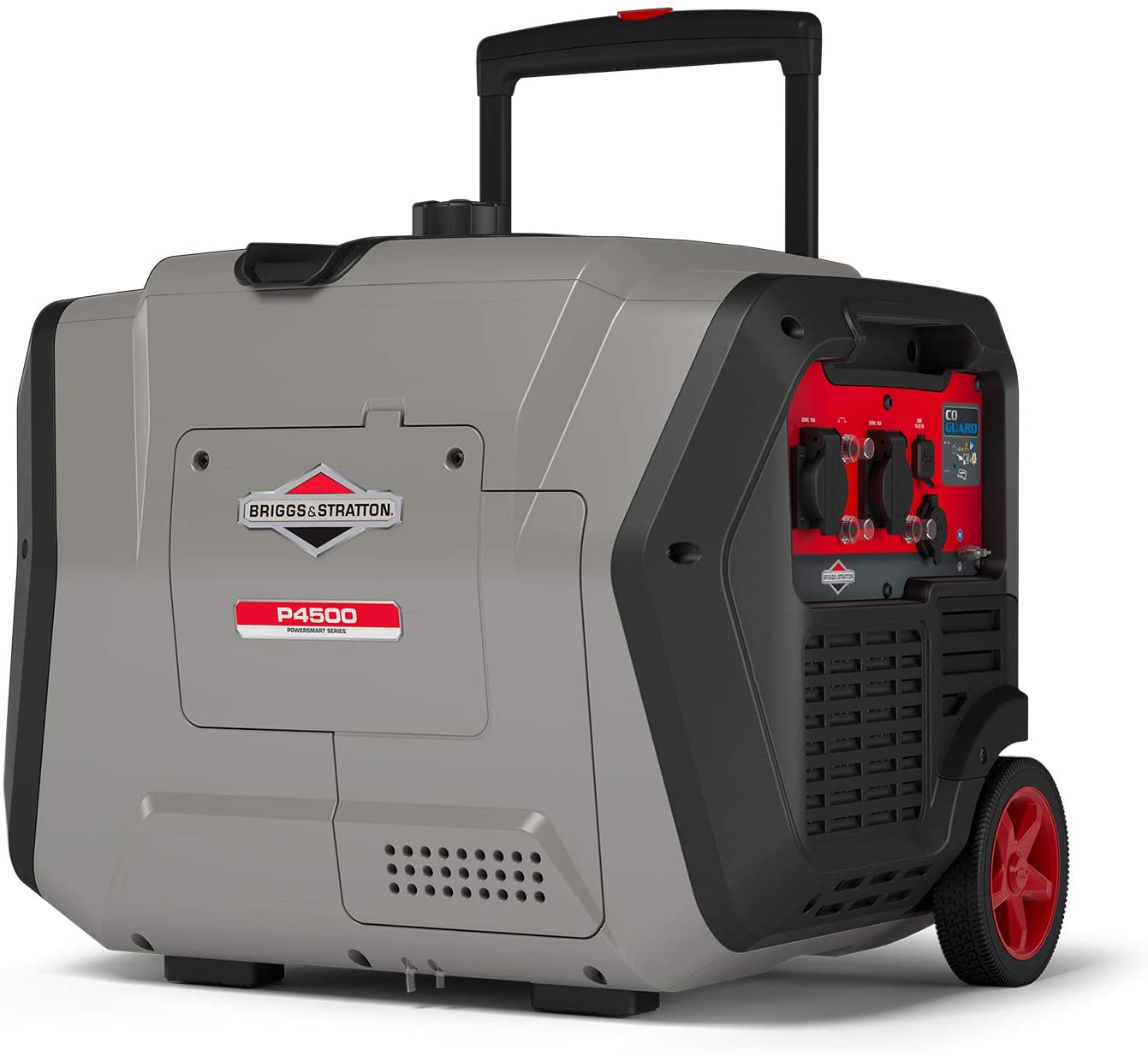 Groupe électrogène à onduleur portable à essence PowerSmart Series Inverter P4500 de Briggs & Stratton, alimentation propre 4500 watts/3700 watts, ultra silencieux et léger