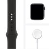 Apple Watch Series 6 (GPS + Cellular) - Boitier 44 mm aluminium gris avec bracelet sport noir - Apple