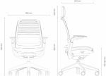 Steelcase Serie 1, ergonomischer Bürostuhl mit LiveBack-Lordosenstütze, 4D-Armlehnen und verstellbarer Kopfstütze, Farbe: Trüffel; Hergestellt in Europa – Bild 2