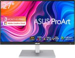 ASUS ProArt PA279CV – 27-Zoll-4K-PC-Monitor – IPS-Panel – 3840 x 2160 – 350 cd/m² – DisplayPort, 2 x HDMI, USB-C & 4 x USB 3.0 – Delta E < 2 – HDR 10–100 % sRGB / 100 % Rec. 709 – 5 Jahre Garantie