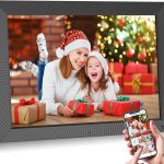 Zoll-Digitalfotorahmen mit Dual-WLAN – 32 GB – Bewegungssensor – Volle Funktionalität – Sofortiges Teilen von Fotos und Videos per App oder E-Mail – Unbegrenzter Cloud-Speicher – Bearbeitung