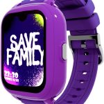 SaveFamily Iconic Plus 2 | Kinder-Smartwatch mit GPS-Tracker, Anrufen, Video, KI, SOS-Taste, WhatsApp, Spotify, Thermometer | Graffiti-Design