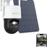 Reolink 4K PTZ-Solar-Außenkamera mit WLAN, Tracking, 8-fachem Autozoom, Dual-Objektiven, 180 Tagen Akkulaufzeit, Zwei-Wege-Audio, TrackMix 4K + Solarpanel