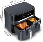 Moulinex Dual Easy Fry XXL, Heißluftfritteuse mit 2 Fächern – Bild 2