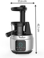 Moulinex Juice & Clean Entsafter für Obst und Gemüse, vitaminangereicherte Säfte, Pressung, 150 W, 42–83 U/min – Bild 2