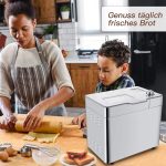 COOCHEER Brotbackautomat 550W mit 25 Backprogrammen, 3 Brotgrößen und 3 Backfarben – Bild 2