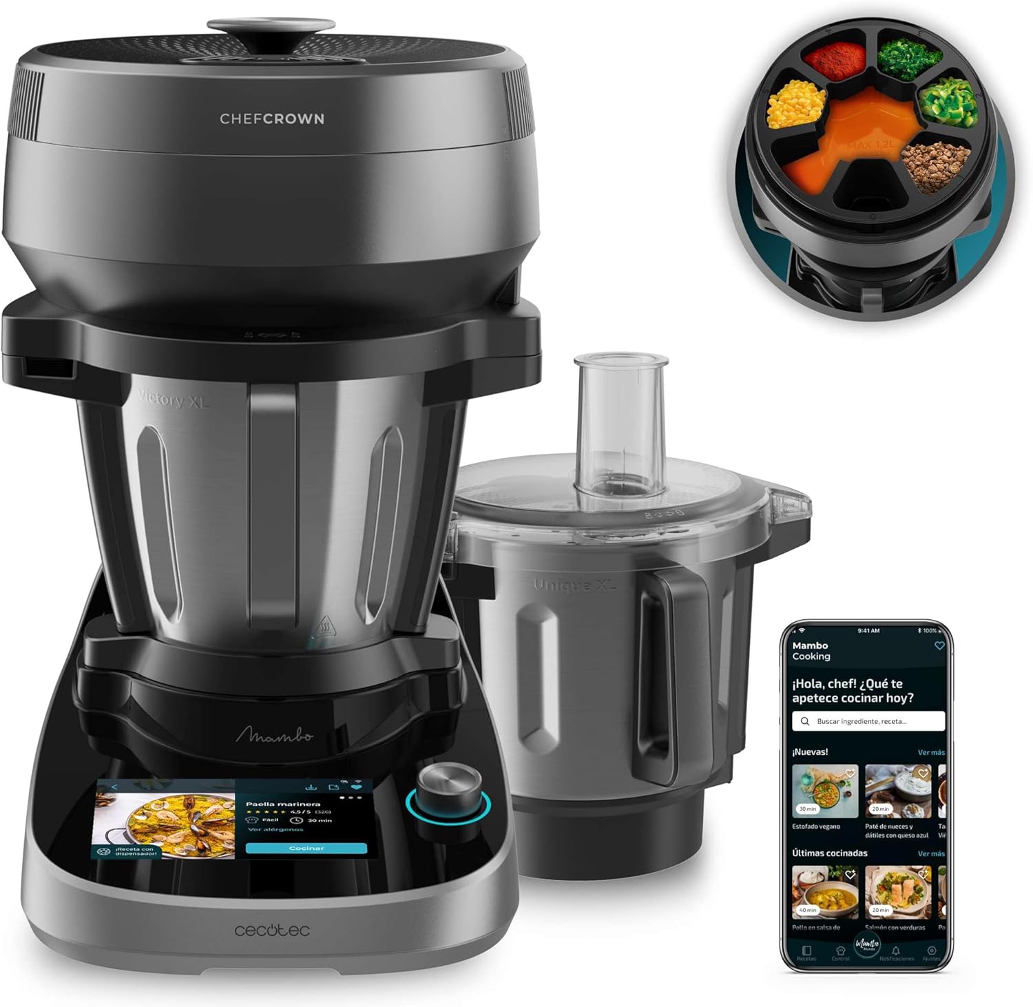 z1 Cecotec Mambo Cooking Total Gourmet Multifunktions-Küchenmaschine. – Bild 1