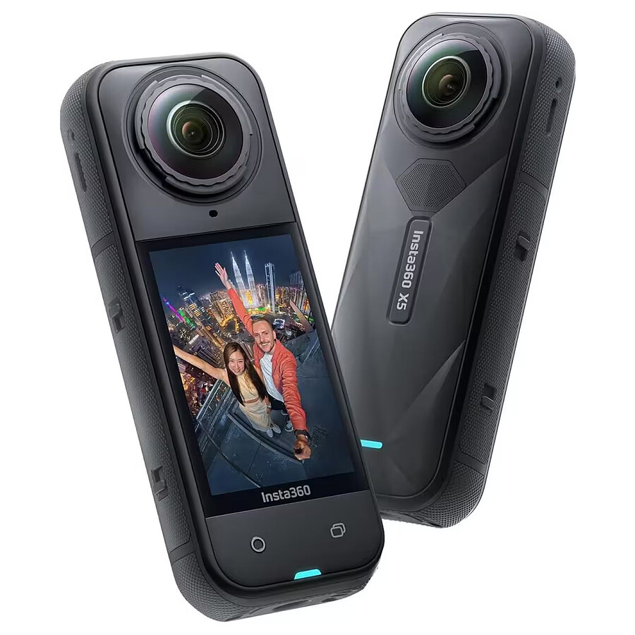 z1 Insta360 X5 360°-Sportkamera, CMOS, 72 Mpixel, 8K-Video, wasserdicht – Bild 1